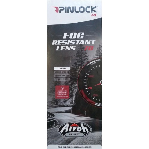 ΑΝΤΙΘΑΜΒΩΤΙΚΗ ΜΕΜΒΡΑΝΗ PINLOCK ΓΙΑ AIROH PHANTOM / PHANTOM S