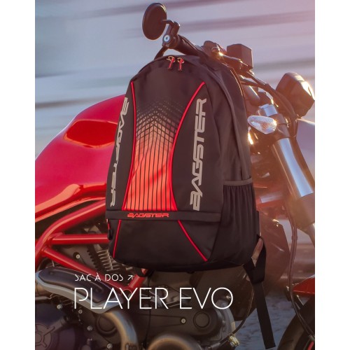 ΣΑΚΙΔΙΟ ΠΛΑΤΗΣ BAGSTER PLAYER EVO ΜΑΥΡΟ/ΚΟΚΚΙΝΟ 18lt