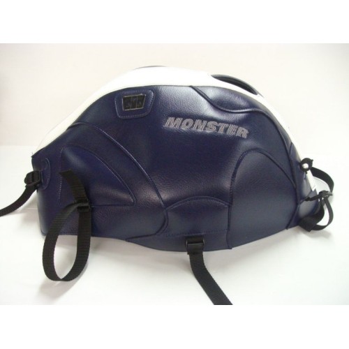 ΚΑΛΥΜΜΑ BAGSTER DUCATI MONSTER MONSTRO 600/620/695/750/900/1000-S4/S2R/S4R ΣΚΟΥΡΟ ΜΠΛΕ/ΛΕΥΚΟ (2004-2005)