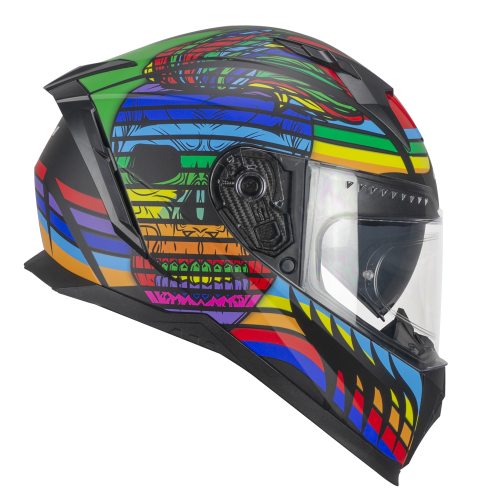 CGM BLAST SKULL 311X BLACK / BLUE / RED