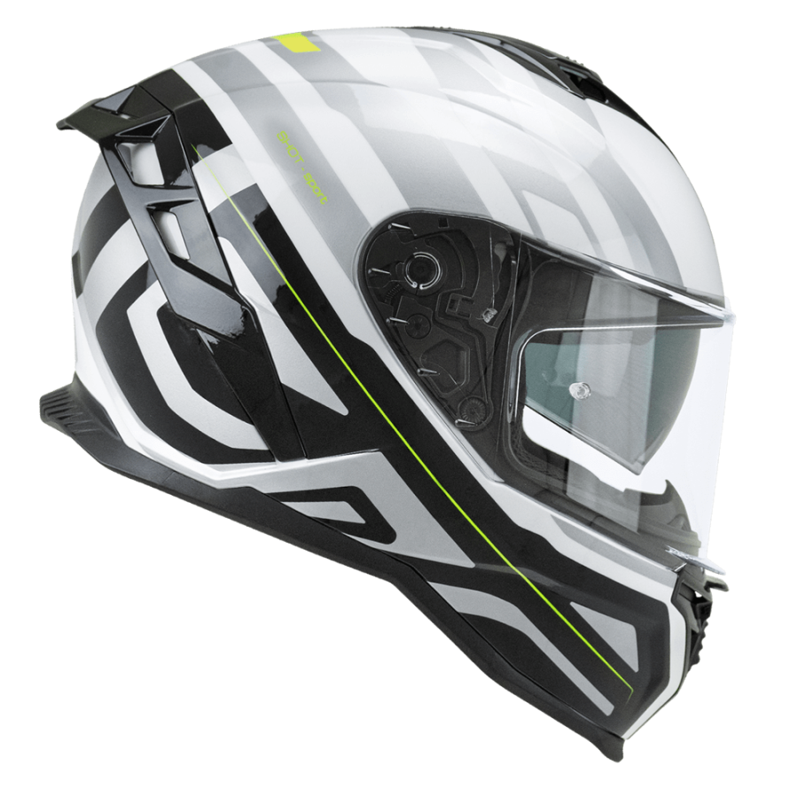 CGM SHOT SPORT 363M WHITE / BLACK / YELLOW FLUO