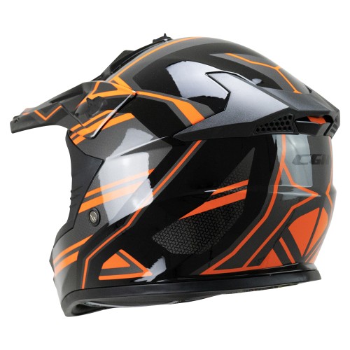 ΠΑΙΔΙΚΟ ΚΡΑΝΟΣ CGM DIRT-X FURY 267G BLACK / GREY / ORANGE