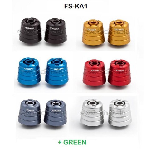 ΑΝΤΙΒΑΡΑ ΤΙΜΟΝΙΟΥ EVOTECH ΓΙΑ KAWASAKI - Μαύρο