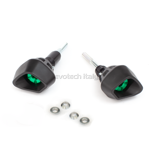 ΜΑΝΙΤΑΡΙΑ ΠΡΟΣΤΑΣΙΑΣ ΚΙΝΗΤΗΡΑ EVOTECH ANTI-SHOCK ΓΙΑ KAWASAKI NINJA 650 KRT '17-'20 / NINJA 650 '20-'21 - Μαύρο/Ασημί