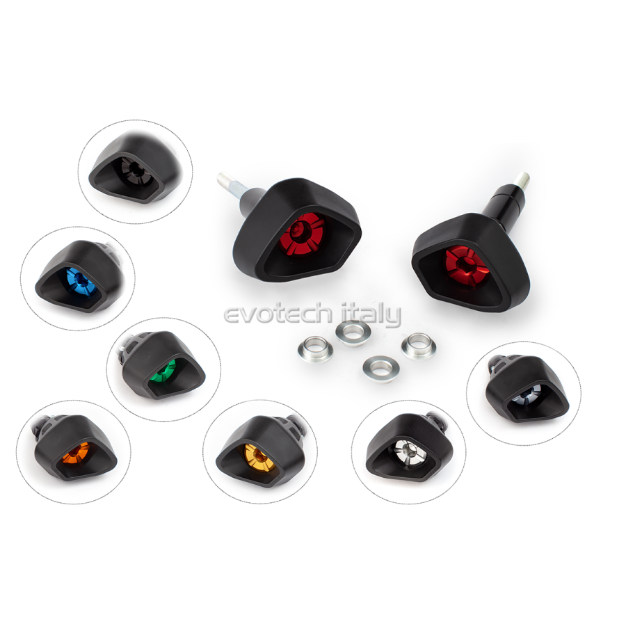 ΜΑΝΙΤΑΡΙΑ ΠΡΟΣΤΑΣΙΑΣ ΚΙΝΗΤΗΡΑ EVOTECH ANTI-SHOCK ΓΙΑ YAMAHA MT-09 / XSR 900 - Μαύρο/Ανθρακί