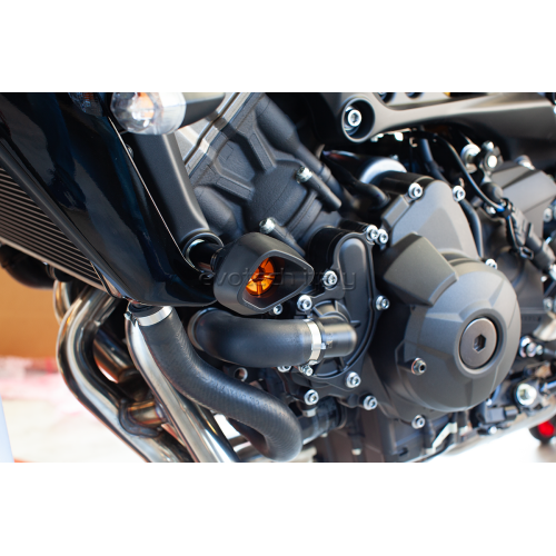 ΜΑΝΙΤΑΡΙΑ ΠΡΟΣΤΑΣΙΑΣ ΚΙΝΗΤΗΡΑ EVOTECH ANTI-SHOCK ΓΙΑ YAMAHA MT-09 / XSR 900 - Μαύρο/Ανθρακί