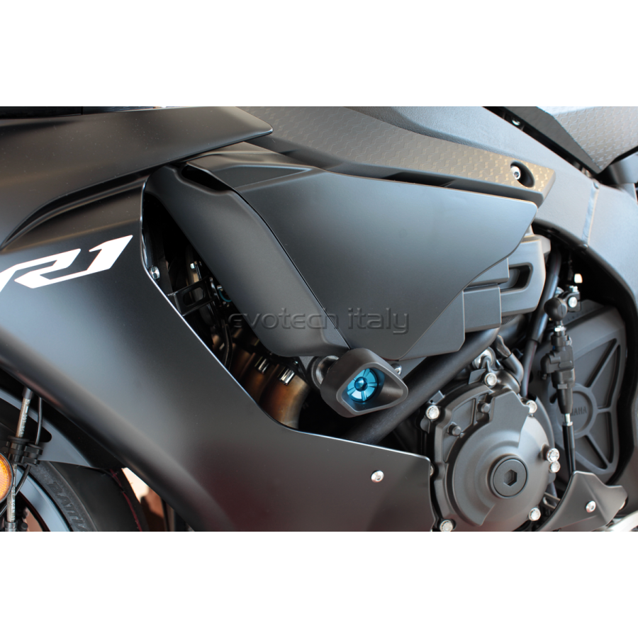 ΜΑΝΙΤΑΡΙΑ ΠΡΟΣΤΑΣΙΑΣ ΚΙΝΗΤΗΡΑ EVOTECH ANTI-SHOCK ΓΙΑ YAMAHA R1 '15-'20 - Μαύρο/Μπλέ