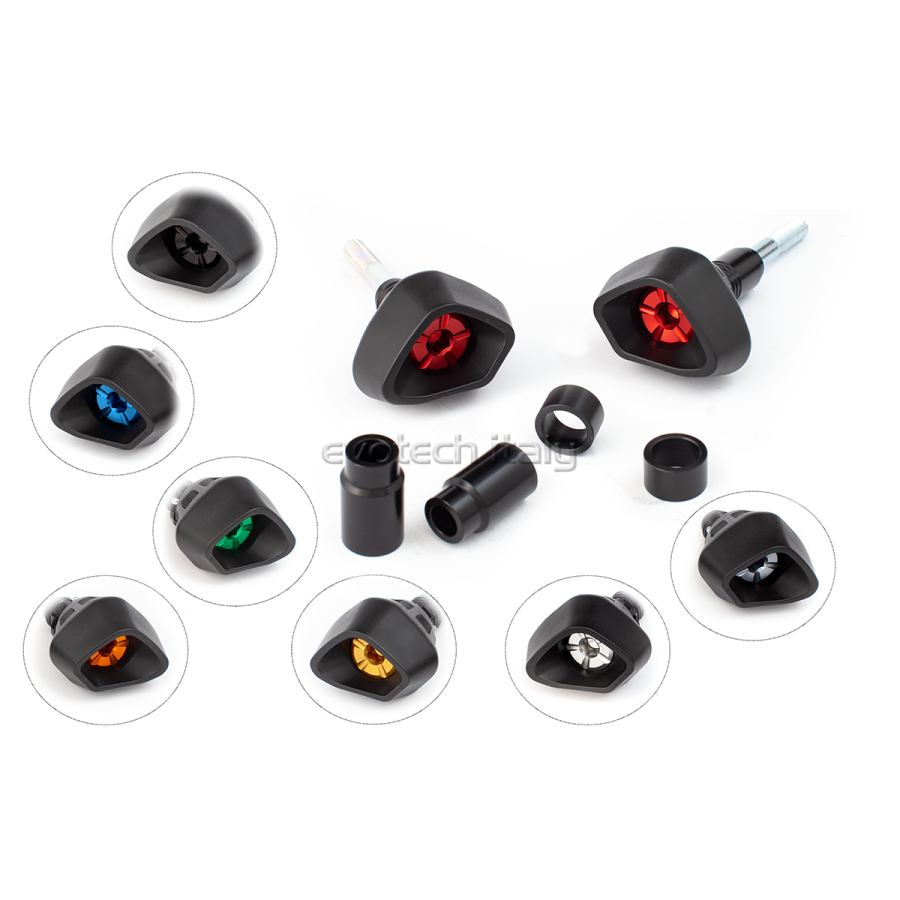 ΜΑΝΙΤΑΡΙΑ ΠΡΟΣΤΑΣΙΑΣ ΚΙΝΗΤΗΡΑ EVOTECH ANTI-SHOCK ΓΙΑ YAMAHA XSR-700 / MT-07/TRACER '14-'20 - Μαύρο/Κόκκινο