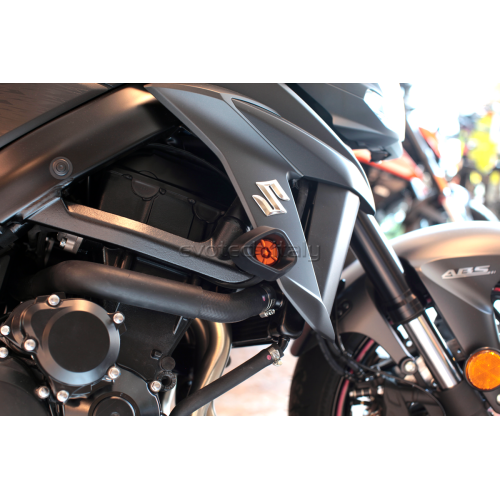 ΜΑΝΙΤΑΡΙΑ ΠΡΟΣΤΑΣΙΑΣ ΚΙΝΗΤΗΡΑ EVOTECH ANTI-SHOCK ΓΙΑ SUZUKI GSX-S 750 '17-'20 - Μαύρο/Μαύρο