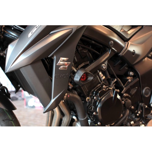 ΜΑΝΙΤΑΡΙΑ ΠΡΟΣΤΑΣΙΑΣ ΚΙΝΗΤΗΡΑ EVOTECH ANTI-SHOCK ΓΙΑ SUZUKI GSX-S 750 '17-'20 - Μαύρο/Μαύρο