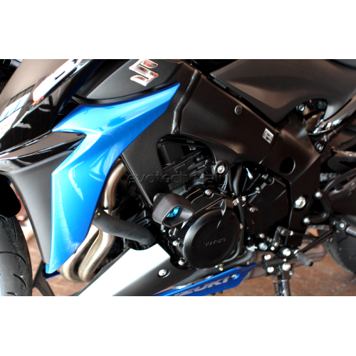 ΜΑΝΙΤΑΡΙΑ ΠΡΟΣΤΑΣΙΑΣ ΚΙΝΗΤΗΡΑ EVOTECH ANTI-SHOCK ΓΙΑ SUZUKI GSX-S 1000 '16-'22 / KATANA 1000 - Μαύρο/Ανθρακί
