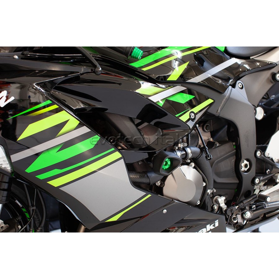 ΜΑΝΙΤΑΡΙΑ ΠΡΟΣΤΑΣΙΑΣ ΚΙΝΗΤΗΡΑ EVOTECH ANTI-SHOCK ΓΙΑ KAWASAKI ZX6R '19-'20 - Μαύρο/Χρυσό