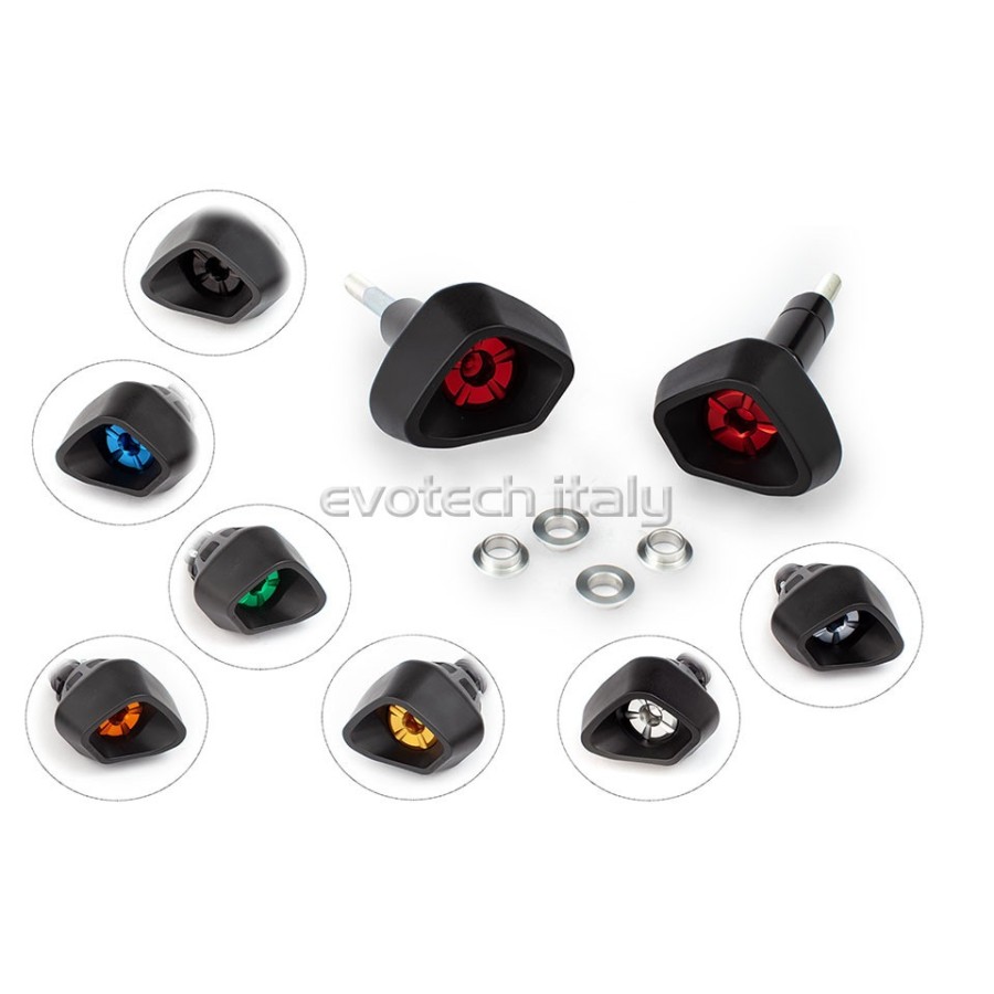 ΜΑΝΙΤΑΡΙΑ ΠΡΟΣΤΑΣΙΑΣ ΚΙΝΗΤΗΡΑ EVOTECH ANTI-SHOCK ΓΙΑ KAWASAKI ZX 10R '08-'10 - Μαύρο/Πράσινο