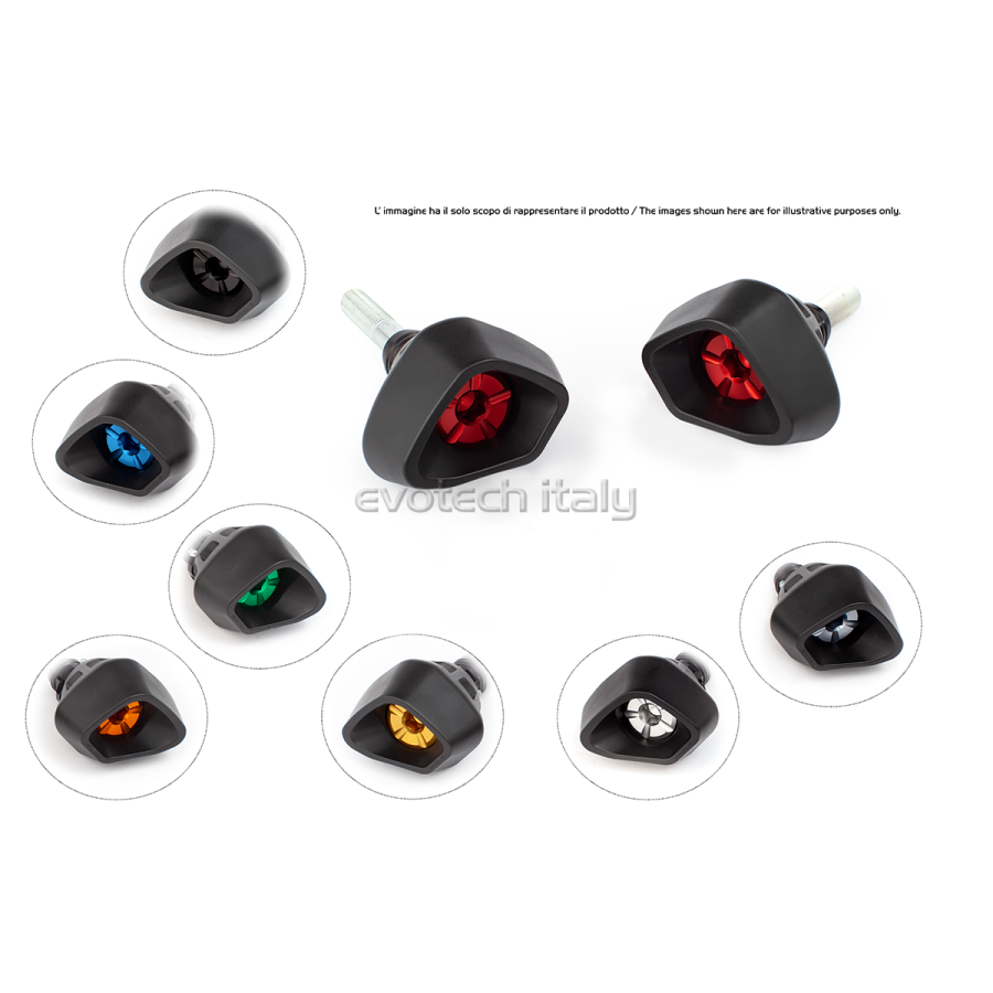 ΜΑΝΙΤΑΡΙΑ ΠΡΟΣΤΑΣΙΑΣ ΚΙΝΗΤΗΡΑ EVOTECH ANTI-SHOCK ΓΙΑ YAMAHA R1 '04-'06 - Μαύρο/Ανθρακί