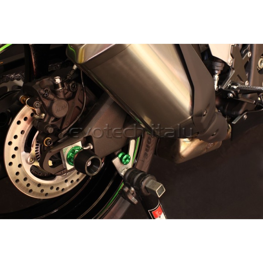 ΠΑΞΙΜΑΔΙΑ ΕΜΠΡΟΣ ΤΡΟΧΟΥ EVOTECH ΓΙΑ KAWASAKI - Ασημί