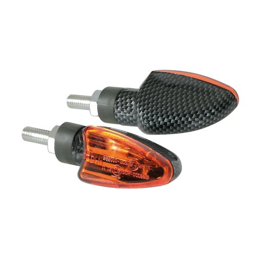 ΦΛΑΣ ΜΗΧΑΝΗΣ LAMPA ARROW 12V (68 X 27 MM) CARBON ΜΕ ΠΟΡΤΟΚΑΛΙ ΤΖΑΜΑΚΙ -2 ΤΕΜ.