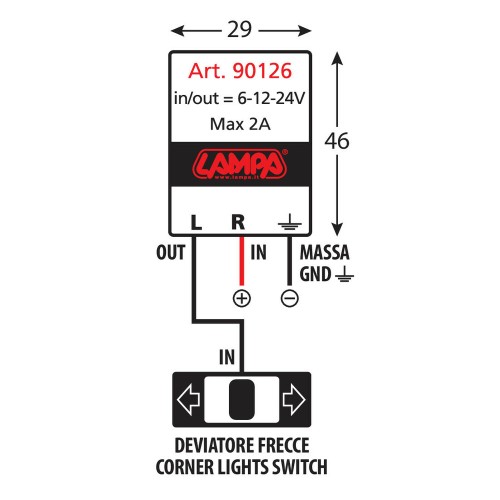 ΗΛΕΚΤΡΟΝΙΚΗ ΦΛΑΣΙΕΡΑ (FLASHER) LAMPA ΓΙΑ LED 6-12-24 V MAX 2A