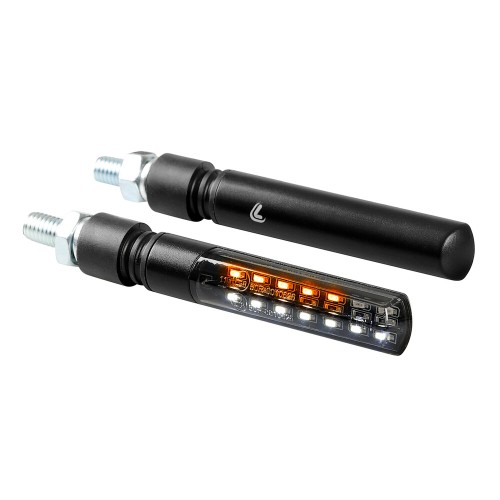 ΦΛΑΣ MOTO ΕΜΠΡΟΣ  LAMPA SQ LINE SMD LED 12V / 2 ΧΡΗΣΕΩΝ ΘΕΣΕΩΣ/ΦΛΑΣ (92 X 16 MM)
