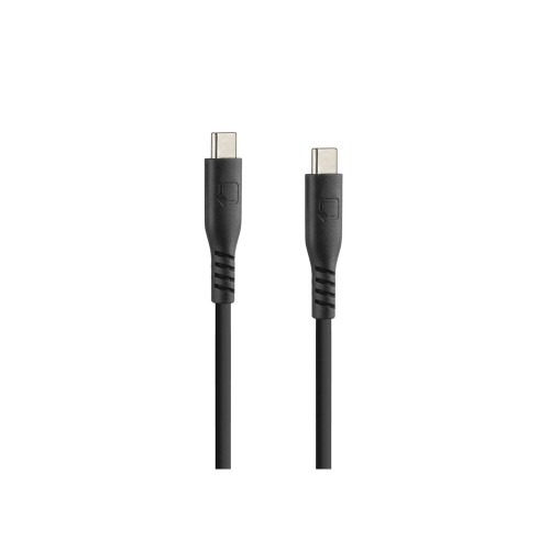 ΚΑΛΩΔΙΟ ΦΟΡΤΙΣΗΣ USB TYPE C > TYPE C 3000MA/60W (PD POWER DELIVERY) ΣΙΛΙΚΟΝΗΣ ΜΑΥΡΟ 60CM OPTILINE LAMPA - 1 TEM.