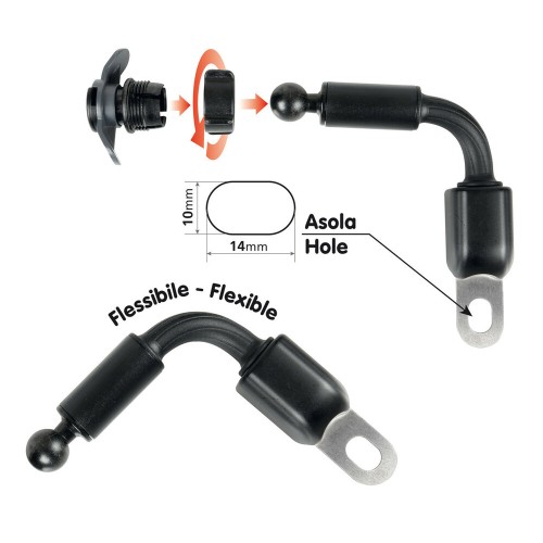ΒΑΣΗ ΣΤΗΡΙΞΗΣ ΤΗΛΕΦΩΝΟΥ ΓΙΑ ΚΑΘΡΕΠΤΗ LAMPA OPTILINE OPTI ARM 200MM (ΓΙΑ ΘΗΚΕΣ OPTI CASE)