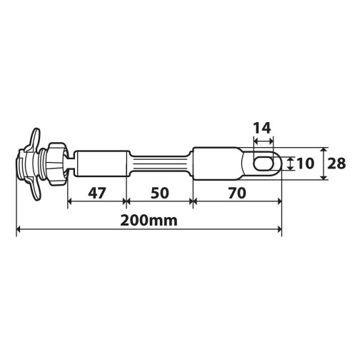 ΒΑΣΗ ΣΤΗΡΙΞΗΣ ΤΗΛΕΦΩΝΟΥ ΓΙΑ ΚΑΘΡΕΠΤΗ LAMPA OPTILINE OPTI ARM 200MM (ΓΙΑ ΘΗΚΕΣ OPTI CASE)