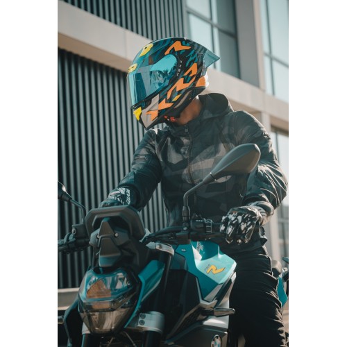 ΚΡΑΝΟΣ NEXX X.R3R ZIGER ORANGE / BLUE (CARBON FIBER)