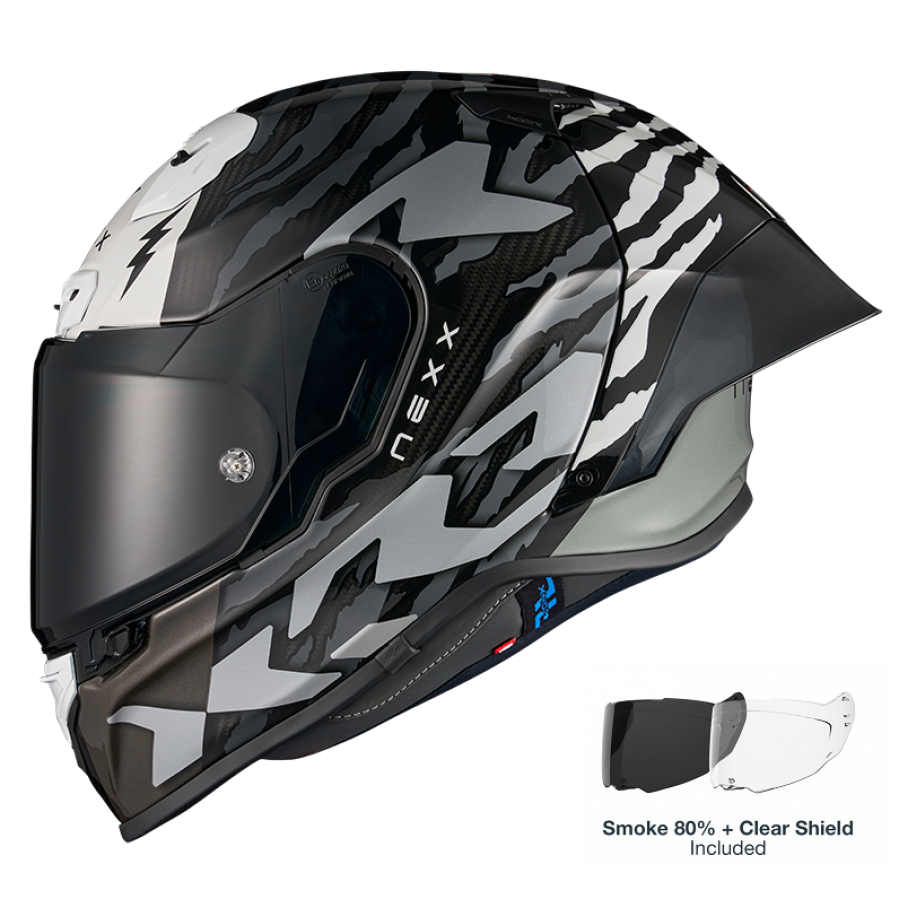 ΚΡΑΝΟΣ NEXX X.R3R ZIGER BLACK / GREY (CARBON FIBER)