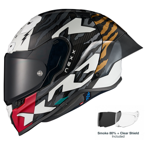 ΚΡΑΝΟΣ NEXX X.R3R ZIGER GREY / GOLD (CARBON FIBER)
