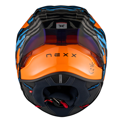 ΚΡΑΝΟΣ NEXX X.R3R ZIGER ORANGE / BLUE (CARBON FIBER)