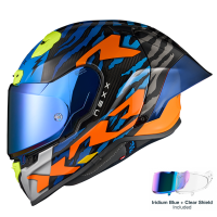 ΚΡΑΝΟΣ NEXX X.R3R ZIGER ORANGE / BLUE (CARBON FIBER)