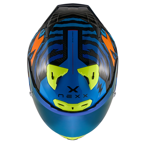 ΚΡΑΝΟΣ NEXX X.R3R ZIGER ORANGE / BLUE (CARBON FIBER)