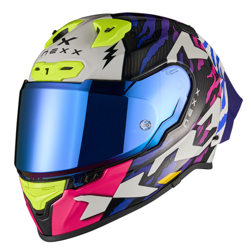 ΚΡΑΝΟΣ NEXX X.R3R ZIGER PURPLE / BLUE (CARBON FIBER)