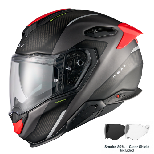 ΚΡΑΝΟΣ NEXX X.TR RUSH BLACK / RED MATT (CARBON FIBER)