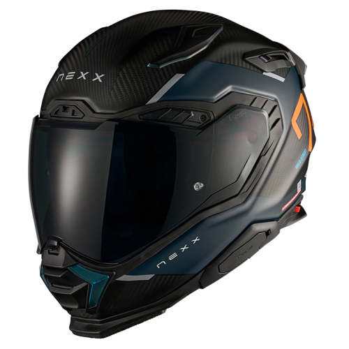 ΚΡΑΝΟΣ NEXX X.WST3 MANGA ORANGE / BLUE MATT (CARBON FIBER)