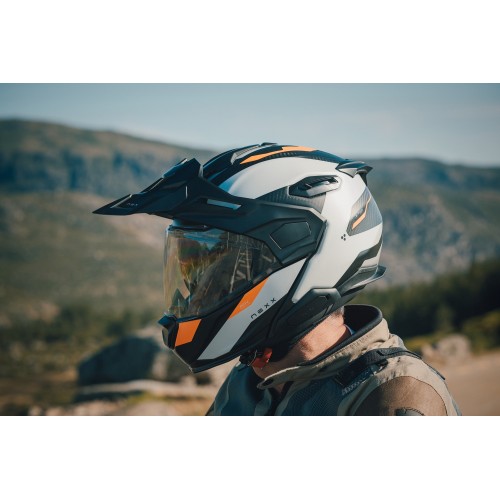 ΚΡΑΝΟΣ NEXX X.LIFECOUNTRY TERRA WHITE / ORANGE MATT (CARBON FIBER)