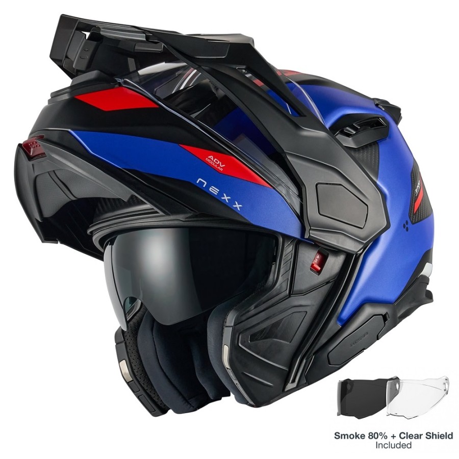 ΚΡΑΝΟΣ NEXX X.LIFECOUNTRY TERRA BLUE / RED MATT (CARBON FIBER)