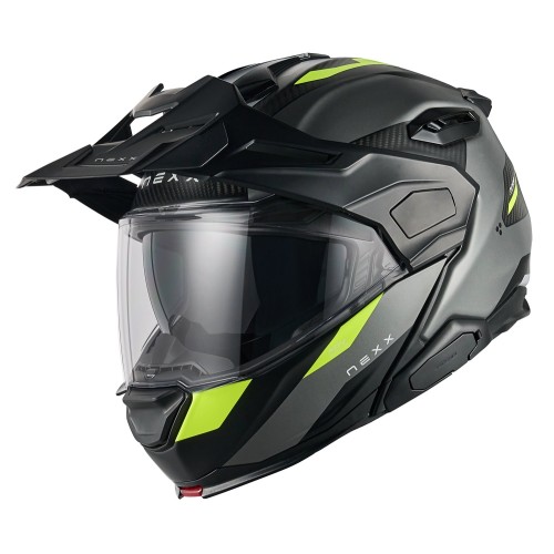ΚΡΑΝΟΣ NEXX X.LIFECOUNTRY TERRA GREY / NEON MATT (CARBON FIBER)