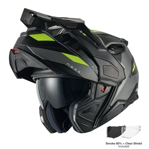 ΚΡΑΝΟΣ NEXX X.LIFECOUNTRY TERRA GREY / NEON MATT (CARBON FIBER)