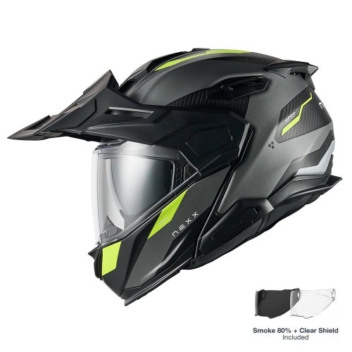 ΚΡΑΝΟΣ NEXX X.LIFECOUNTRY TERRA GREY / NEON MATT (CARBON FIBER)