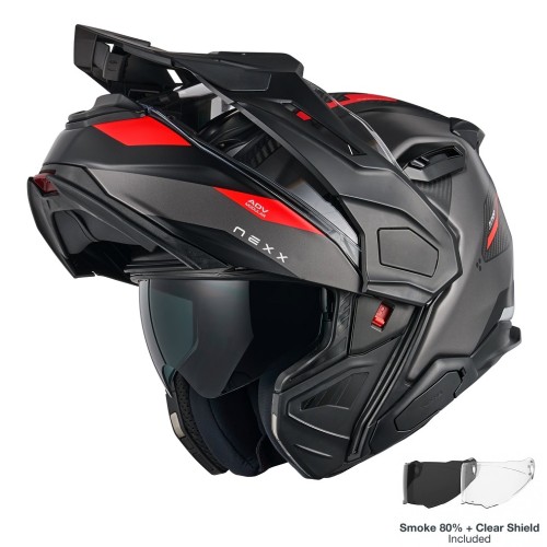ΚΡΑΝΟΣ NEXX X.LIFECOUNTRY TERRA GREY / RED MATT (CARBON FIBER)