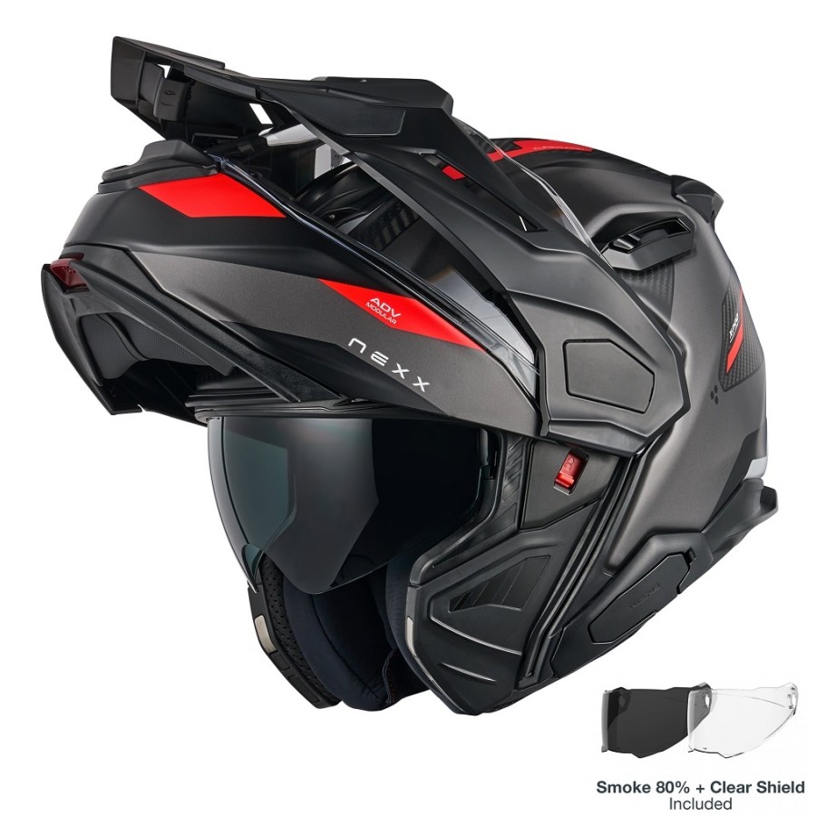 ΚΡΑΝΟΣ NEXX X.LIFECOUNTRY TERRA GREY / RED MATT (CARBON FIBER)