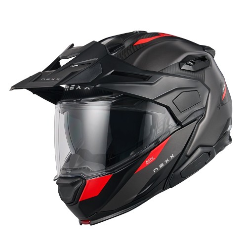 ΚΡΑΝΟΣ NEXX X.LIFECOUNTRY TERRA GREY / RED MATT (CARBON FIBER)