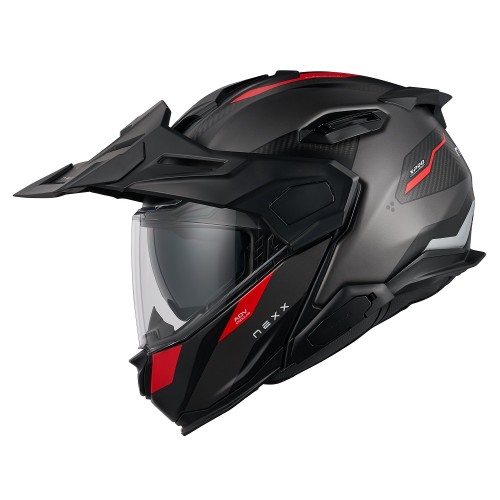 ΚΡΑΝΟΣ NEXX X.LIFECOUNTRY TERRA GREY / RED MATT (CARBON FIBER)