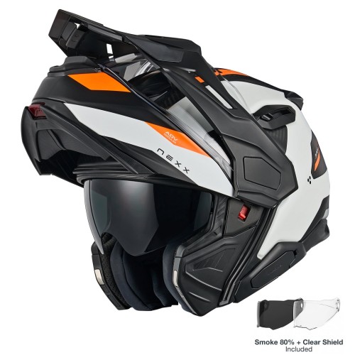 ΚΡΑΝΟΣ NEXX X.LIFECOUNTRY TERRA WHITE / ORANGE MATT (CARBON FIBER)
