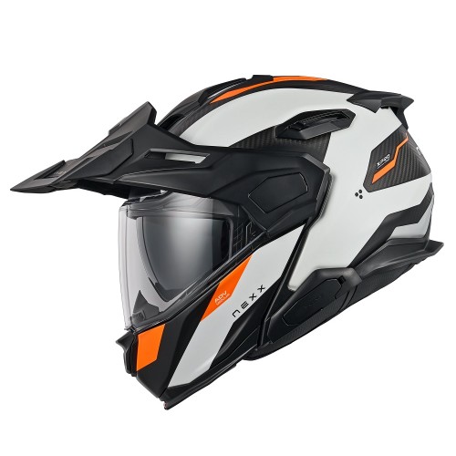 ΚΡΑΝΟΣ NEXX X.LIFECOUNTRY TERRA WHITE / ORANGE MATT (CARBON FIBER)