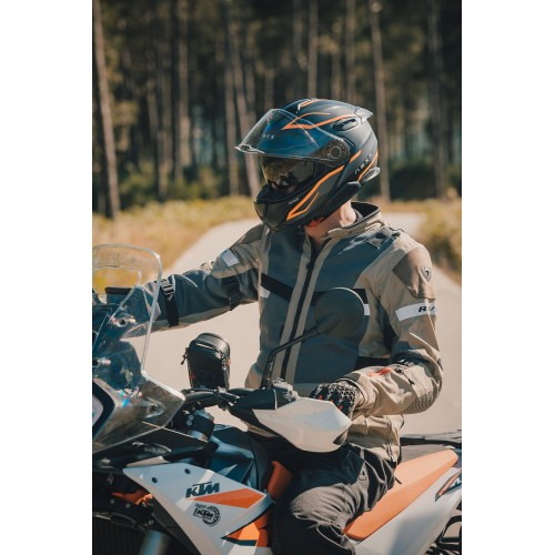 ΚΡΑΝΟΣ NEXX X.LIFETOUR PRO MILE ORANGE / GREY MATT (CARBON FIBER)