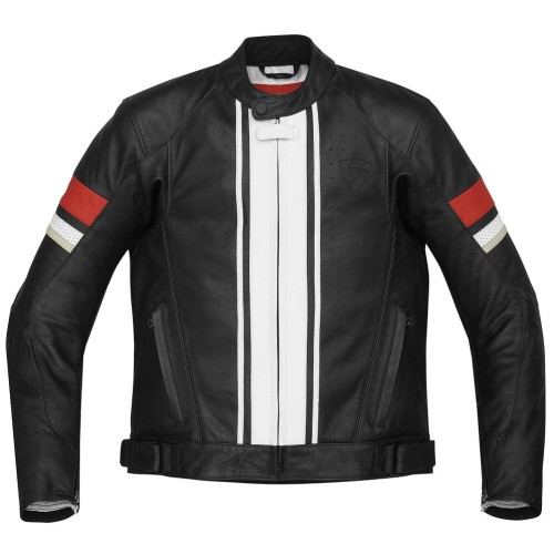 ΜΠΟΥΦΑΝ ΔΕΡΜΑΤΙΝΟ REV'IT CR LEATHER ΜΑΥΡΟ / ΚΟΚΚΙΝΟ
