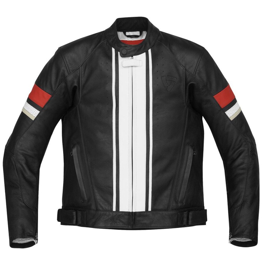 ΜΠΟΥΦΑΝ ΔΕΡΜΑΤΙΝΟ REV'IT CR LEATHER ΜΑΥΡΟ / ΚΟΚΚΙΝΟ