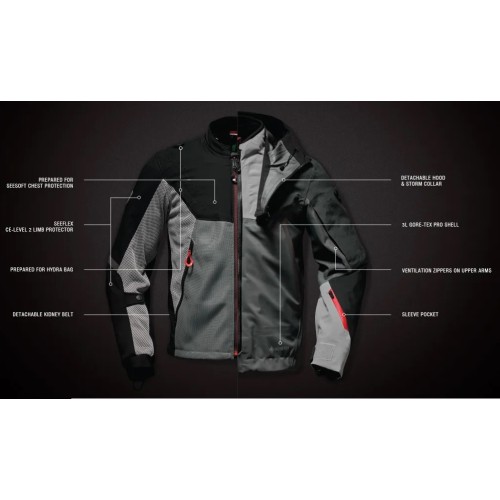 ΜΠΟΥΦΑΝ REV'IT STRATUM GORETEX ΓΚΡΙ / ΑΝΘΡΑΚΙ