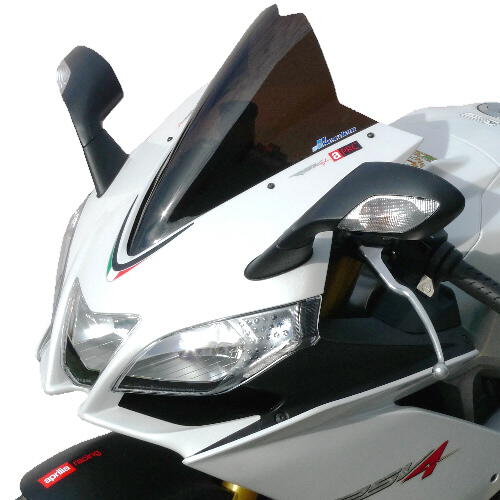 ΖΕΛΑΤΙΝΑ SECDEM-BULLSTER ΓΙΑ APRILIA RSV4 R (2009-2014) DOUBLE BUBBLE - Μαύρο